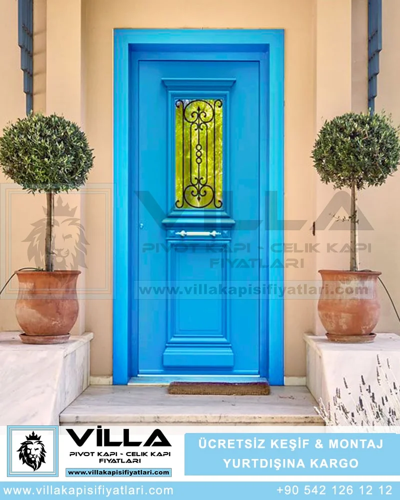Mavi-Villa-Kapisi-Fiyatlari-Villa-Kapisi-Modelleri-Camli-Giris-Kapisi (4)-Min