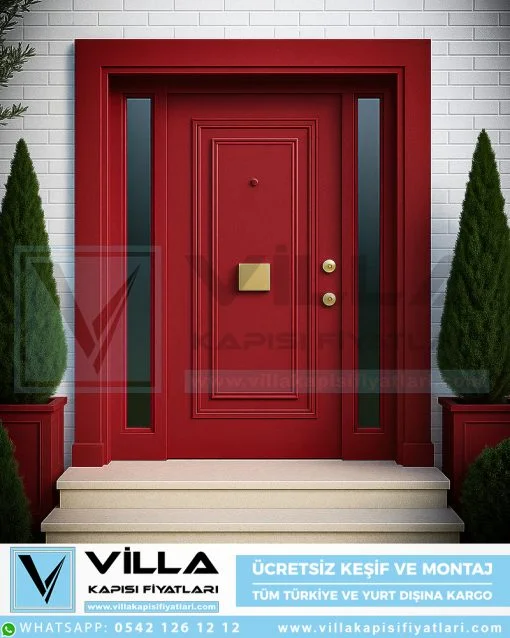 Manhattan-villa-kapisi-kirmizi-villa-kapi-fiyatlari