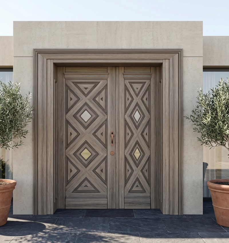 Anthony Jr Klasik Ahşap Villa Kapısı | VİLLA KAPISI FİYAT...