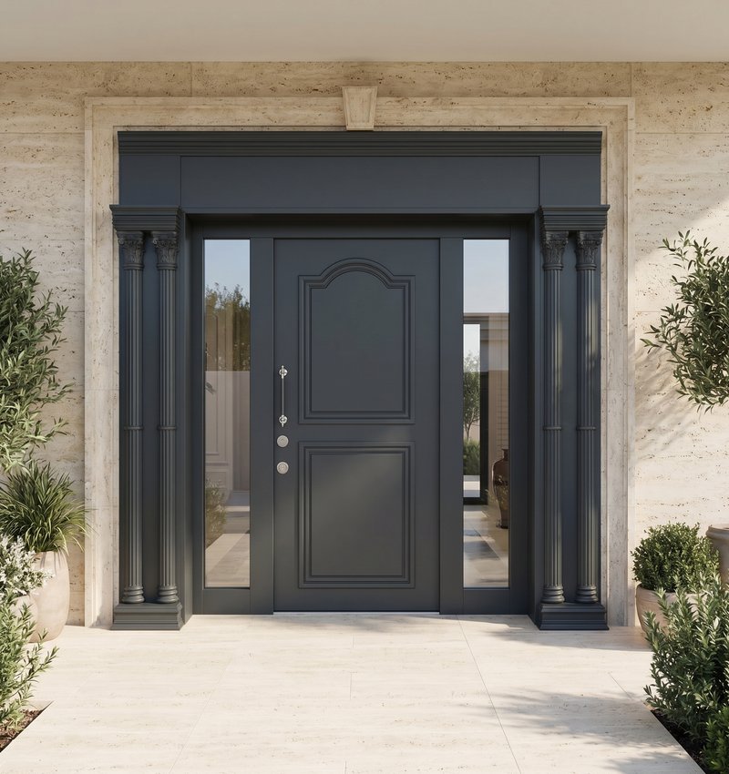 Urfa Klasik Ahşap Villa Kapısı | VİLLA KAPISI FİYATLARI