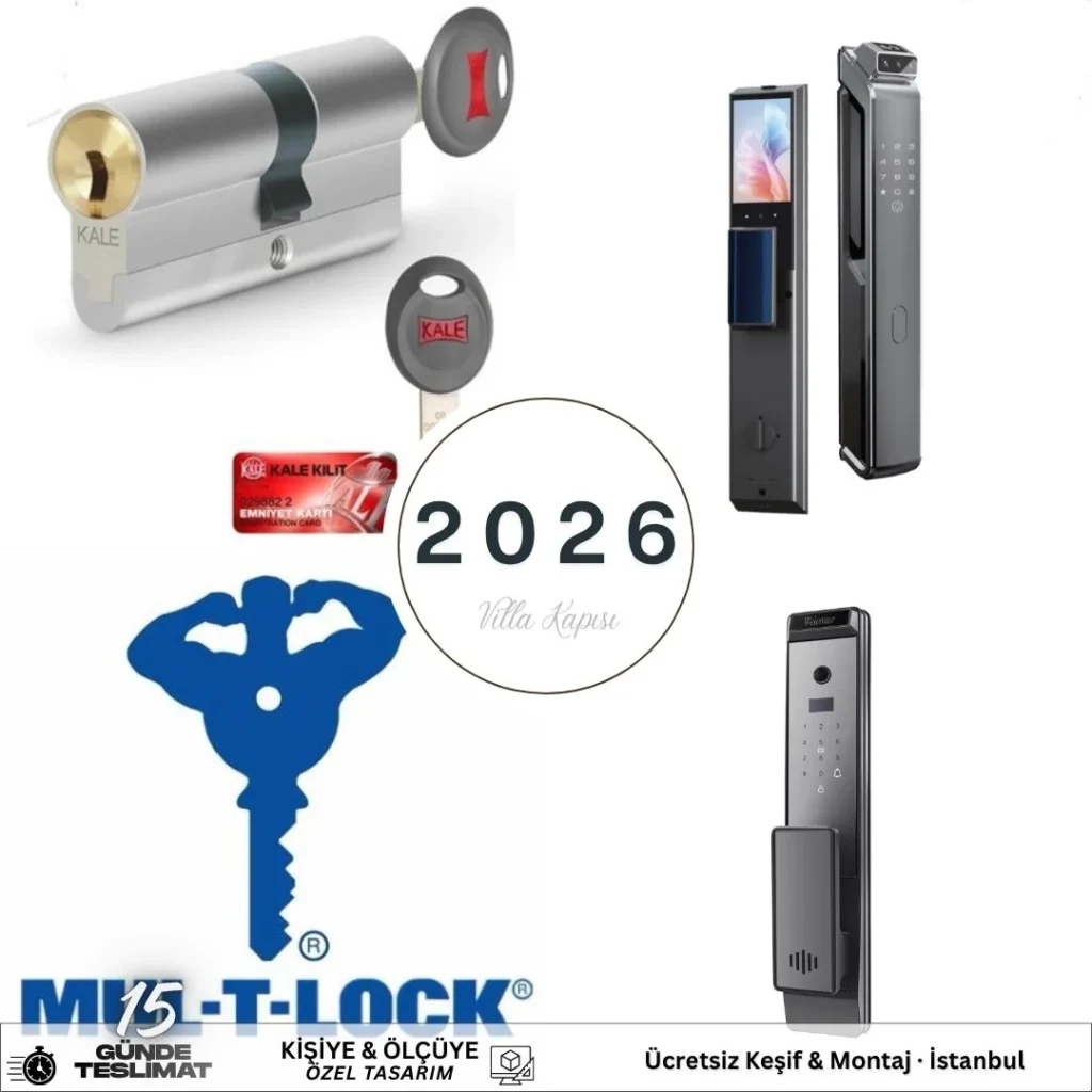 Kale Ve Mul-T-Lock Güvenlik Silindirleri — Villa Kapısı Kilit Sistemi